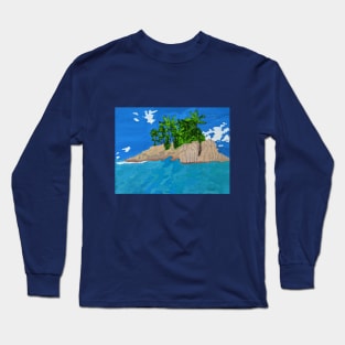 tropical island Long Sleeve T-Shirt